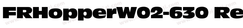 FRHopperW02-630 Regu字体转换